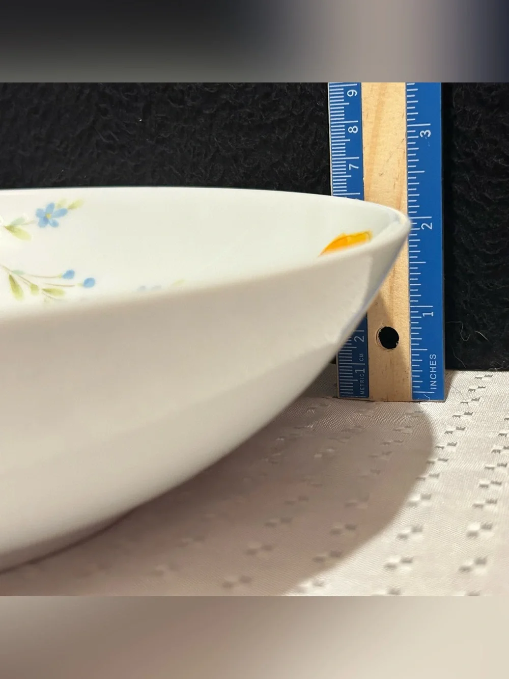 Mikasa Dancing Flowers Soup Bowl 7.625 Wide Bone China Made In Japan